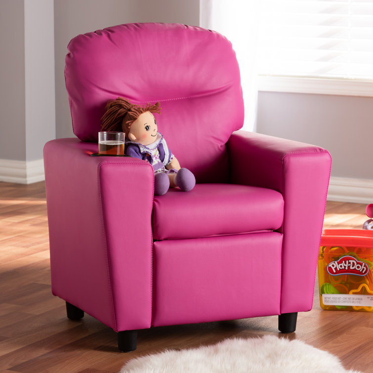 Childs pink recliner discount chair